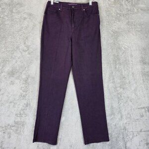Gloria Vanderbilt Amanda Classic Fit Jeans Womens 8 Purple High Rise Tapered